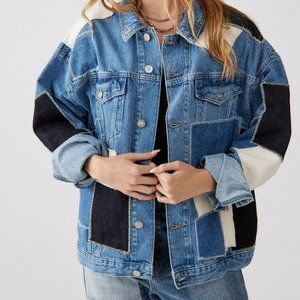 BDG Patchwork Denim Trucker Jacket